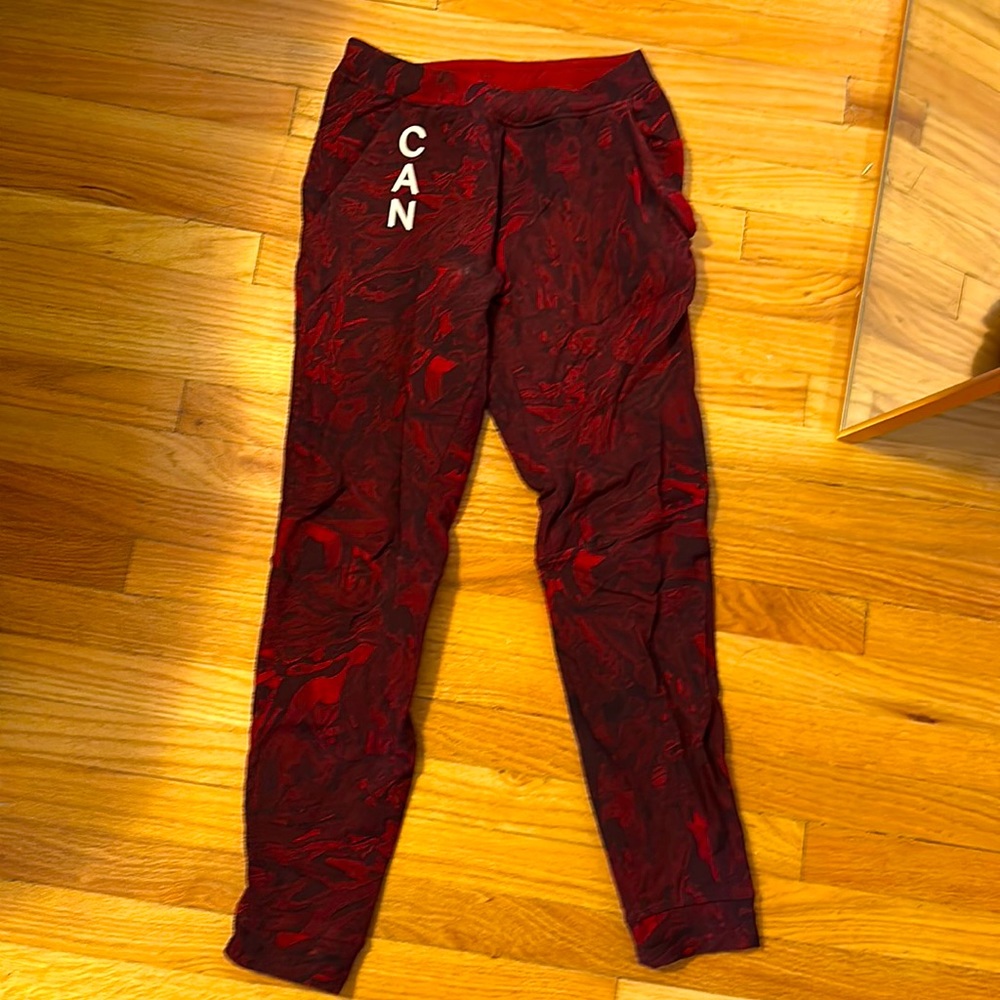 Red Lululemon Olympic Canada Pants
